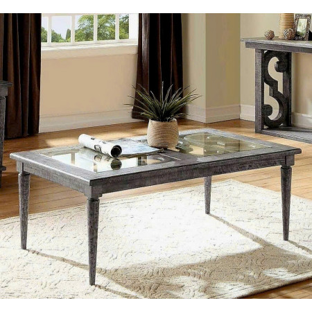 ACM-855 : Bàn Sofa Mặt Kính Cường Lực, Giả Cổ